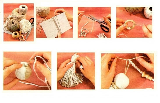 Процесс изготовления кисти для шторы