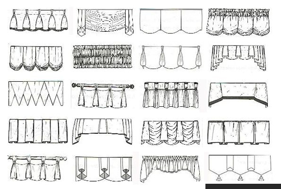 Разновидности штор