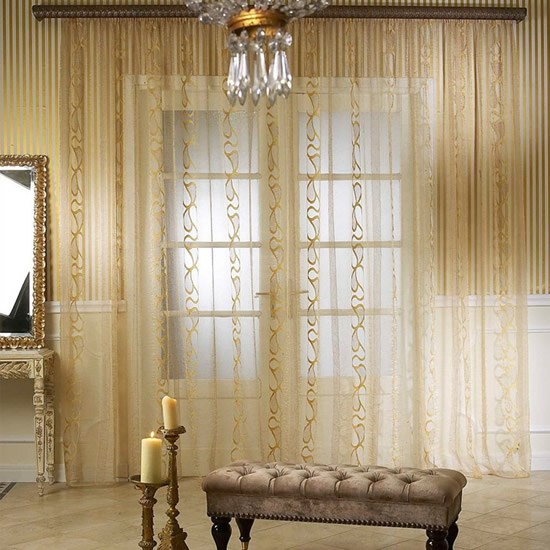 Материал штор из органзы