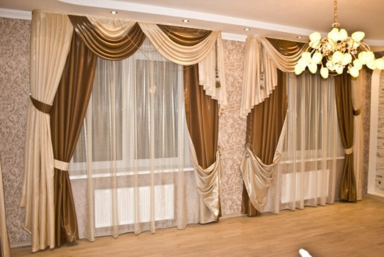 Двухцветные шторы