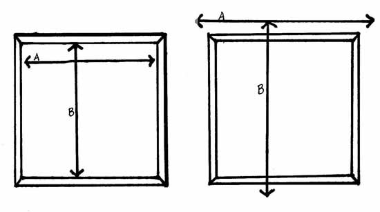 Определение размеров римской шторы в зависимости от способа крепления