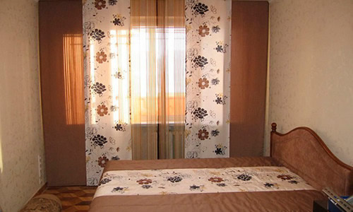 Пример японских штор в интерьере