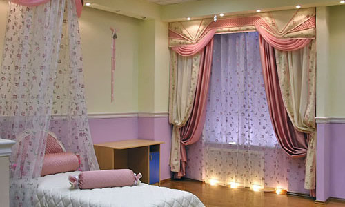 Пример штор в спальной комнате