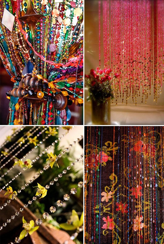 Виды штор из бусин своими руками