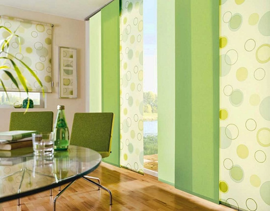 Японские панели, шторы для гостиной